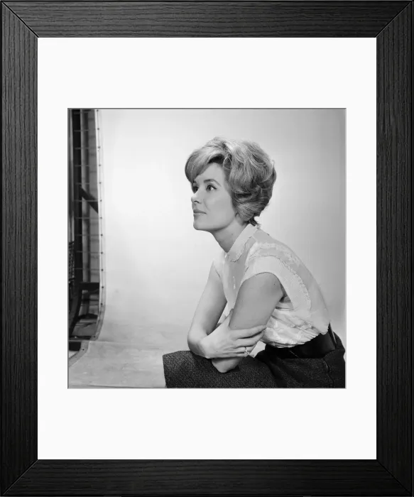 Framed Print : Sally Ann Howes, English actress and singer, who will be making a guest appearance Framed Print : Sally Ann Howes, English actress and singer, who will be making a guest appearance