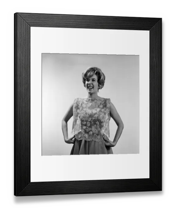 Framed Print : Sally Ann Howes, English actress and singer, who will be making a guest appearance