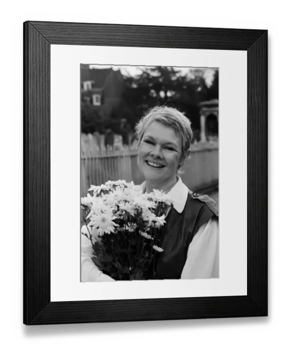Framed Print : Actress, Judi Dench. 10th April 1987