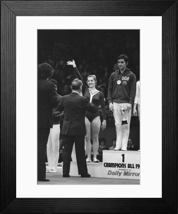 Framed Print : 1975 Champions All Gymnastics Tournament, presented by the British Amateur Gymnastics Framed Print : 1975 Champions All Gymnastics Tournament, presented by the British Amateur Gymnastics