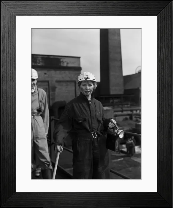 Framed Print : Sir Bernard and Lady Docker visited the Water Haigh Colliery, near Leeds Framed Print : Sir Bernard and Lady Docker visited the Water Haigh Colliery, near Leeds