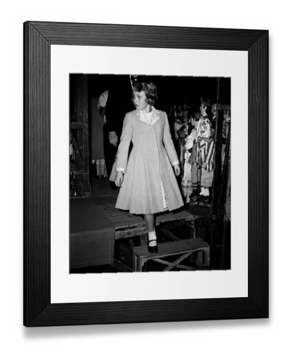 Framed Print : Princess Anne visits the Victoria Palace Theatre to see the show Podrecca Framed Print : Princess Anne visits the Victoria Palace Theatre to see the show Podrecca