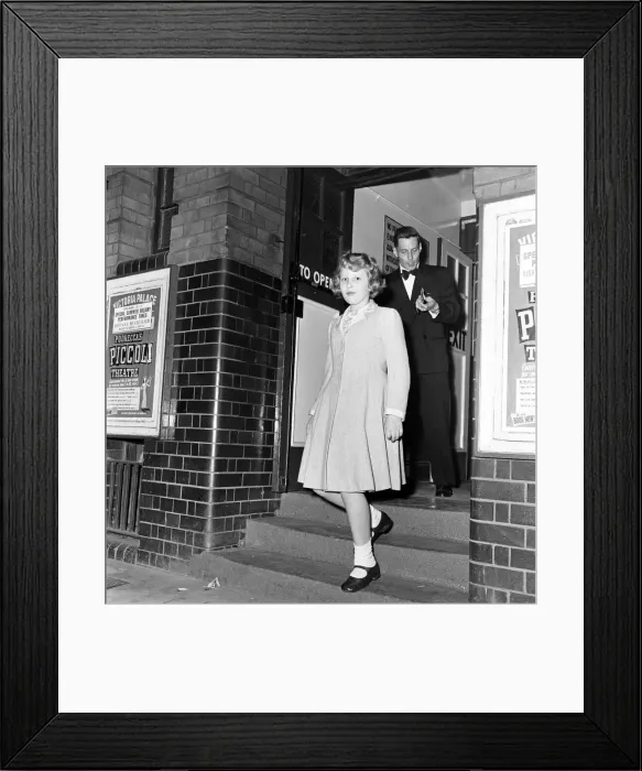 Framed Print : Princess Anne visits the Victoria Palace Theatre to see the show Podrecca