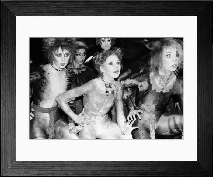Framed Print : Cast members of Cats, musical based on T. S. Eliot 1939 poetry book Old Possum Framed Print : Cast members of Cats, musical based on T. S. Eliot 1939 poetry book Old Possum