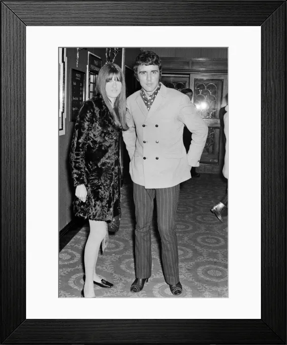 Framed Print : Picture shows Ready Steady Go! presenter Cathy McGowan with her partner Dave Clarke Framed Print : Picture shows Ready Steady Go! presenter Cathy McGowan with her partner Dave Clarke