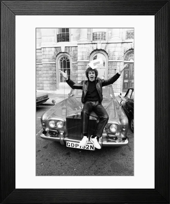 Framed Print : After years of being driven around by his wife 31-year-old Leo Sayer has passed his Framed Print : After years of being driven around by his wife 31-year-old Leo Sayer has passed his