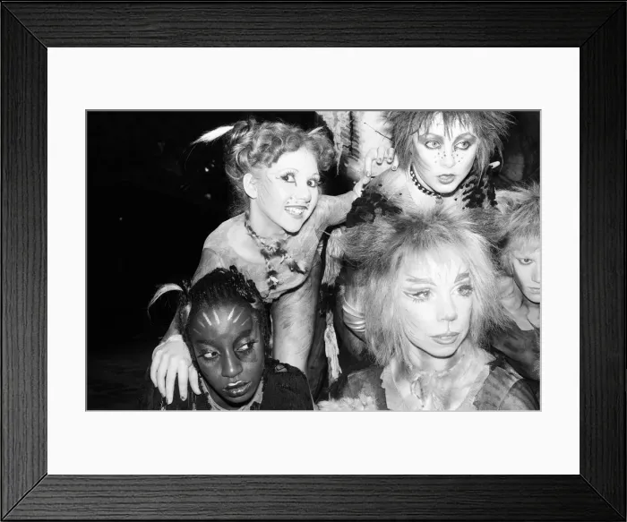Framed Print : Cast members of Cats, musical based on T. S. Eliot 1939 poetry book Old Possum Framed Print : Cast members of Cats, musical based on T. S. Eliot 1939 poetry book Old Possum
