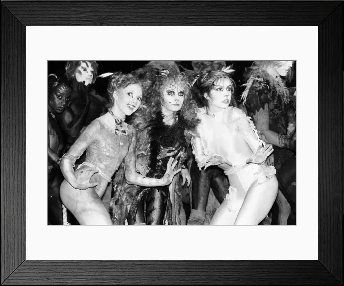 Framed Print : Cast members of Cats, musical based on T. S. Eliot 1939 poetry book Old Possum