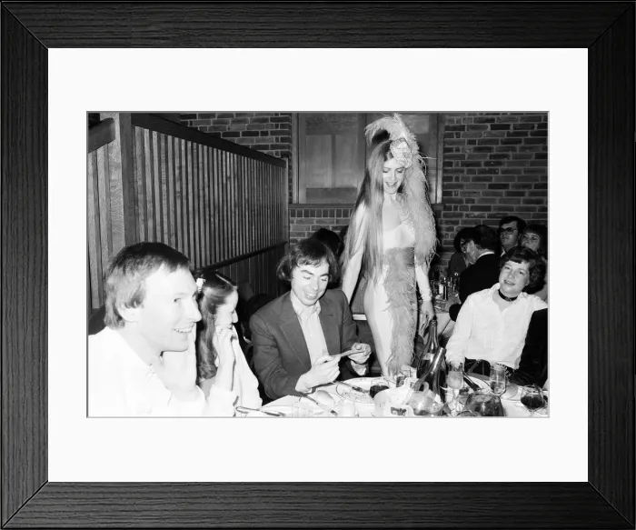 Framed Print : Opening night after show party, for cast and crew of Cats, a musical based on T. S Framed Print : Opening night after show party, for cast and crew of Cats, a musical based on T. S