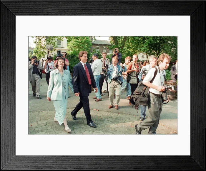 Framed Print : 1994 Labour Leadership Contest, news press conference to announce results Framed Print : 1994 Labour Leadership Contest, news press conference to announce results