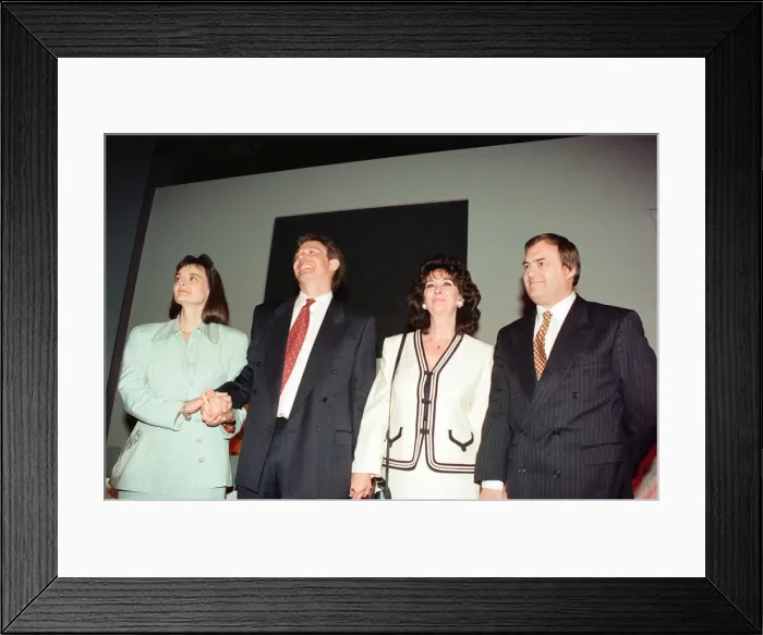 Framed Print : 1994 Labour Leadership Contest, news press conference to announce results Framed Print : 1994 Labour Leadership Contest, news press conference to announce results