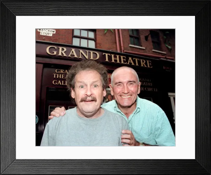 Framed Print : Tommy Cannon and Bobby Ball comedians August 1999 January 28th of comedy duo