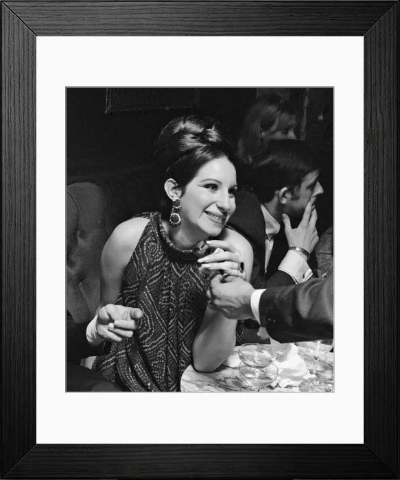 Framed Print : Barbra Streisand threw a West End party into the early hours as her hit show