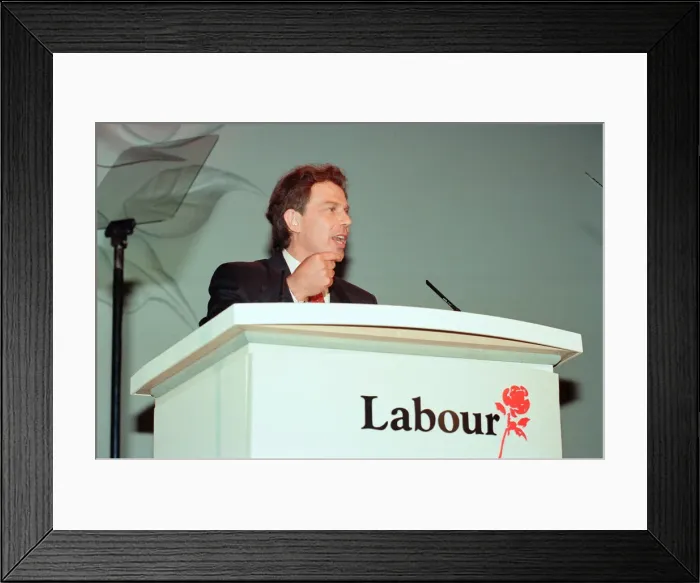 Framed Print : 1994 Labour Leadership Contest, news press conference to announce results Framed Print : 1994 Labour Leadership Contest, news press conference to announce results