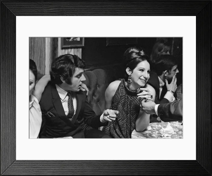 Framed Print : Barbra Streisand threw a West End party into the early hours as her hit show Framed Print : Barbra Streisand threw a West End party into the early hours as her hit show