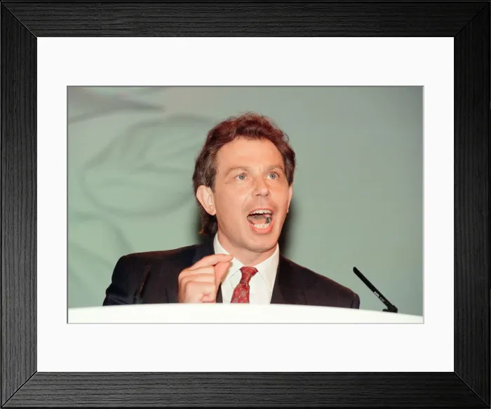 Framed Print : 1994 Labour Leadership Contest, news press conference to announce results Framed Print : 1994 Labour Leadership Contest, news press conference to announce results