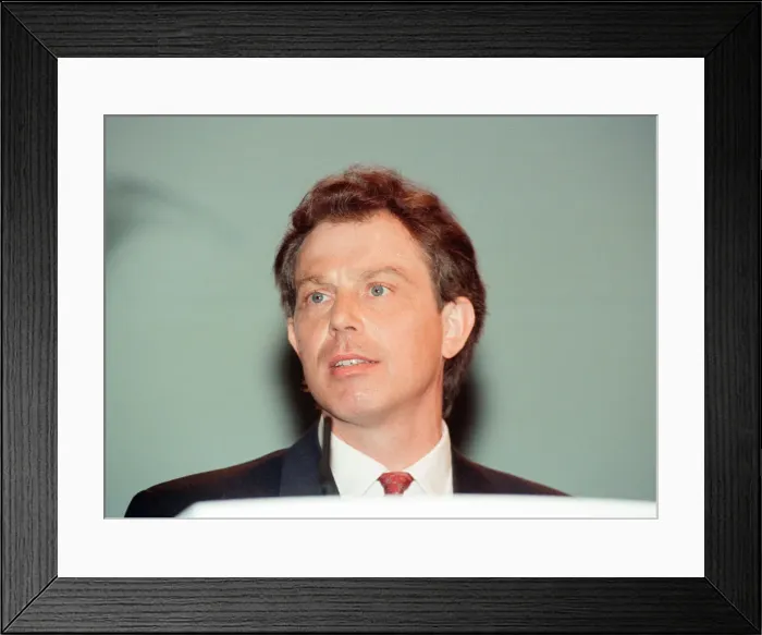 Framed Print : 1994 Labour Leadership Contest, news press conference to announce results Framed Print : 1994 Labour Leadership Contest, news press conference to announce results