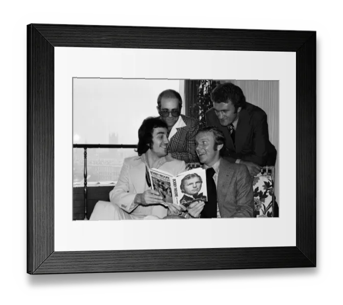 Framed Print : The launch of Bobby Moores book Bobby Moore