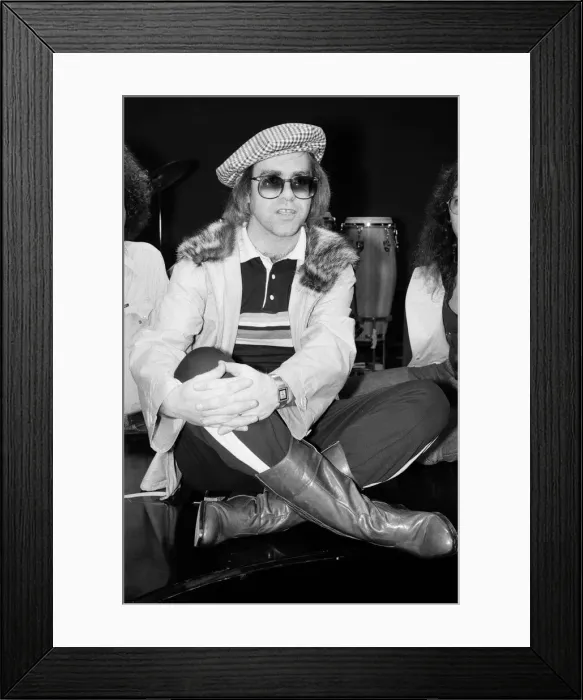Framed Print : Elton John rehearsing and putting together his show which will open at the Wembley Empire Framed Print : Elton John rehearsing and putting together his show which will open at the Wembley Empire