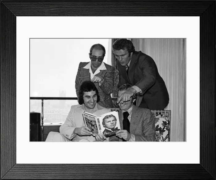 Framed Print : The launch of Bobby Moores book Bobby Moore