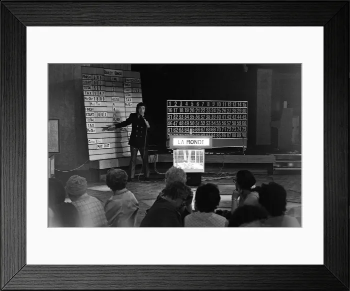 Framed Print : Bingo at La Ronde, Billingham. 1971 Framed Print : Bingo at La Ronde, Billingham. 1971