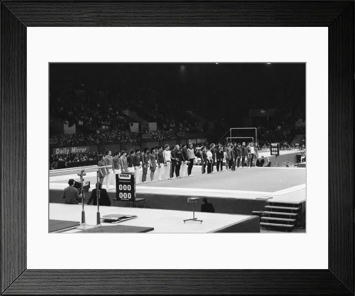 Framed Print : 1975 Champions All Gymnastics Tournament, presented by the British Amateur Gymnastics Framed Print : 1975 Champions All Gymnastics Tournament, presented by the British Amateur Gymnastics