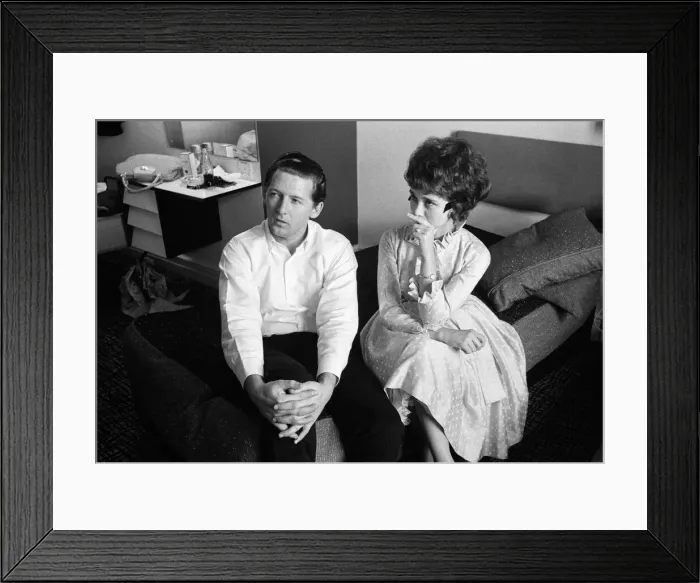 Framed Print : 26-year-old Jerry Lee Lewis with his third wife, 17-year-old Myra