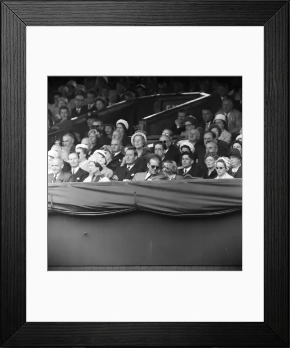Framed Print : 1960 Wimbledon Championships - Mens singles final. Princess Marina, Duchess of Kent