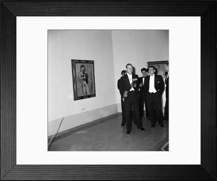 Framed Print : The Duke of Edinburgh attends a reception at the Tate Gallery, London Framed Print : The Duke of Edinburgh attends a reception at the Tate Gallery, London