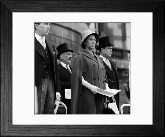 Framed Print : Princess Margaret at the farewell parade of the 3rd Battalion of the Grenadier Guards in Framed Print : Princess Margaret at the farewell parade of the 3rd Battalion of the Grenadier Guards in