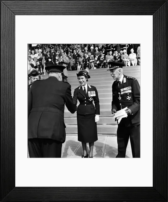 Framed Print : Princess Margaret inspects the St John Ambulance Cadets, York. 10th July 1960 Framed Print : Princess Margaret inspects the St John Ambulance Cadets, York. 10th July 1960