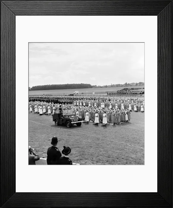 Framed Print : Princess Margaret inspects the St John Ambulance Cadets, York. 10th July 1960 Framed Print : Princess Margaret inspects the St John Ambulance Cadets, York. 10th July 1960