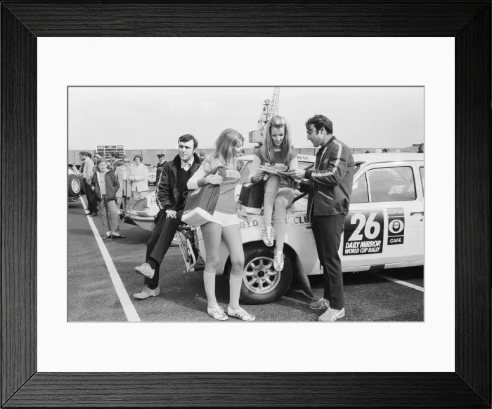 Framed Print : World Cup Rally start at Wembley Stadium. Stage one London to Dover