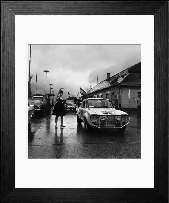 Framed Print : Jimmy Greaves seen here at the Austrian border in the Daily Mirror World Cup Rally Framed Print : Jimmy Greaves seen here at the Austrian border in the Daily Mirror World Cup Rally