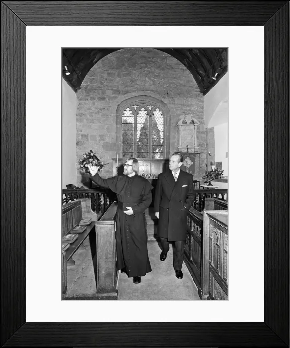 Framed Print : Prince Philip, Duke of Edinburgh visits St Leonards Church, Ryton-on-Dunsmore Framed Print : Prince Philip, Duke of Edinburgh visits St Leonards Church, Ryton-on-Dunsmore