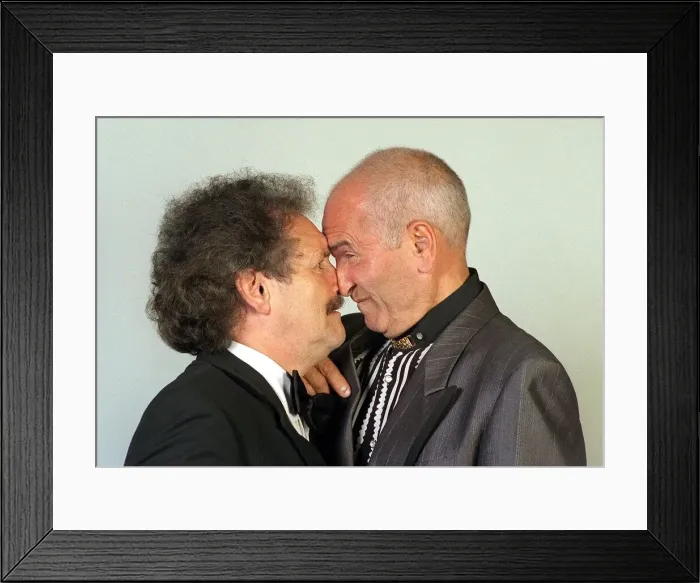 Framed Print : Tommy Cannon and Bobby Ball Comedians August 1999 in The Cannon And Ball Show Framed Print : Tommy Cannon and Bobby Ball Comedians August 1999 in The Cannon And Ball Show