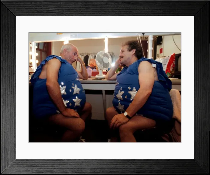 Framed Print : Tommy Cannon and Bobby Ball comedians August 1999 Framed Print : Tommy Cannon and Bobby Ball comedians August 1999
