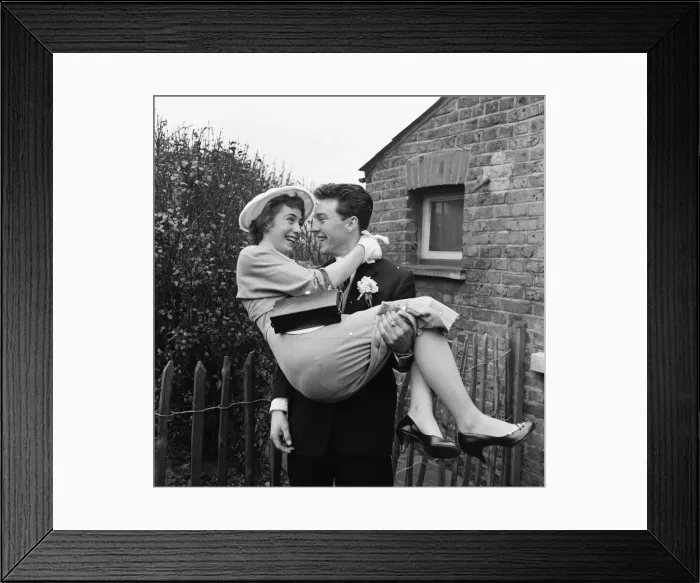 Framed Print : Jimmy Greaves, Chelsea football player, pictured on his wedding day Framed Print : Jimmy Greaves, Chelsea football player, pictured on his wedding day