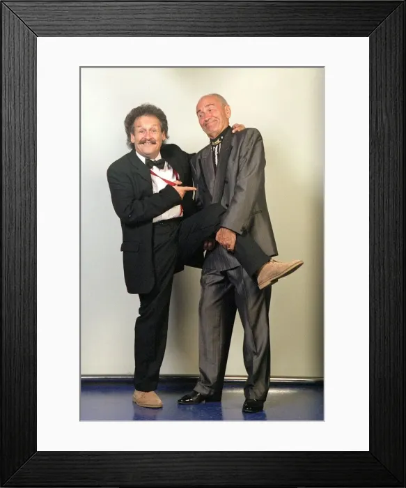 Framed Print : Tommy Cannon and Bobby Ball Comedians August 1999 in The Cannon And Ball Show Framed Print : Tommy Cannon and Bobby Ball Comedians August 1999 in The Cannon And Ball Show