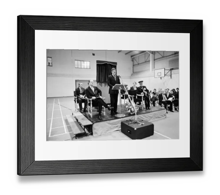 Framed Print : Prince Philip, Duke of Edinburgh, accompanied by Coventry City Chairman Jimmy Hill Framed Print : Prince Philip, Duke of Edinburgh, accompanied by Coventry City Chairman Jimmy Hill