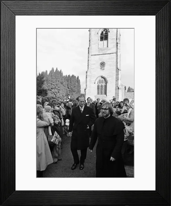 Framed Print : Prince Philip, Duke of Edinburgh visits St Leonards Church, Ryton-on-Dunsmore Framed Print : Prince Philip, Duke of Edinburgh visits St Leonards Church, Ryton-on-Dunsmore