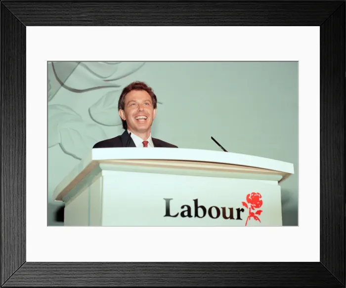 Framed Print : 1994 Labour Leadership Contest, news press conference to announce results Framed Print : 1994 Labour Leadership Contest, news press conference to announce results
