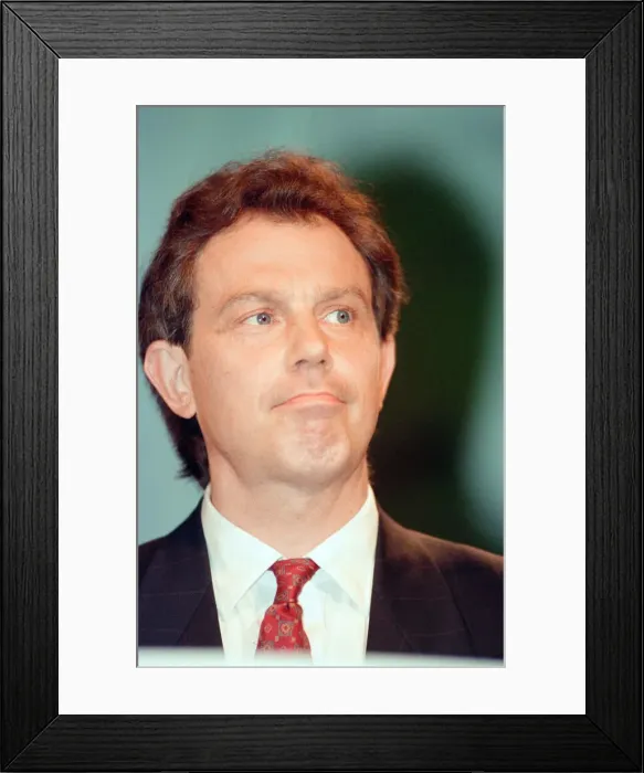 Framed Print : 1994 Labour Leadership Contest, news press conference to announce results Framed Print : 1994 Labour Leadership Contest, news press conference to announce results
