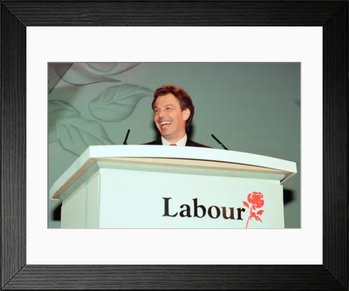Framed Print : 1994 Labour Leadership Contest, news press conference to announce results Framed Print : 1994 Labour Leadership Contest, news press conference to announce results