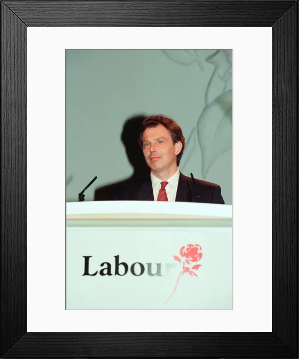 Framed Print : 1994 Labour Leadership Contest, news press conference to announce results Framed Print : 1994 Labour Leadership Contest, news press conference to announce results