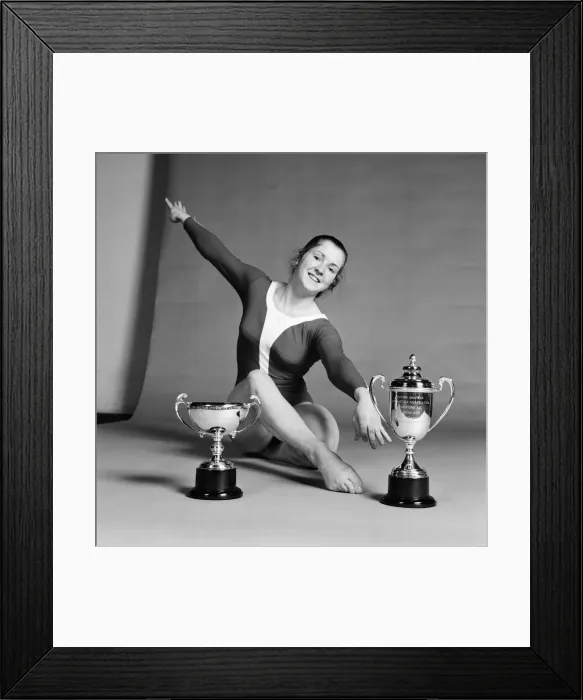 Framed Print : Avril Lennox, British Gymnast, who won the Daily Mirror Champions Cup in January Framed Print : Avril Lennox, British Gymnast, who won the Daily Mirror Champions Cup in January