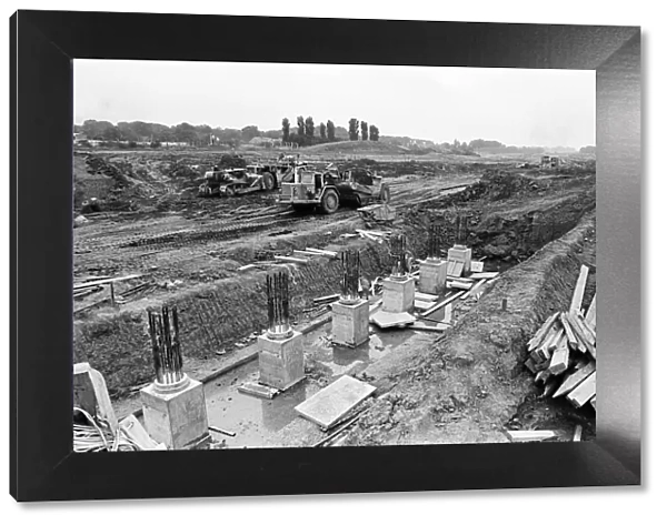 Construction of Parkway, Teesside. 1973