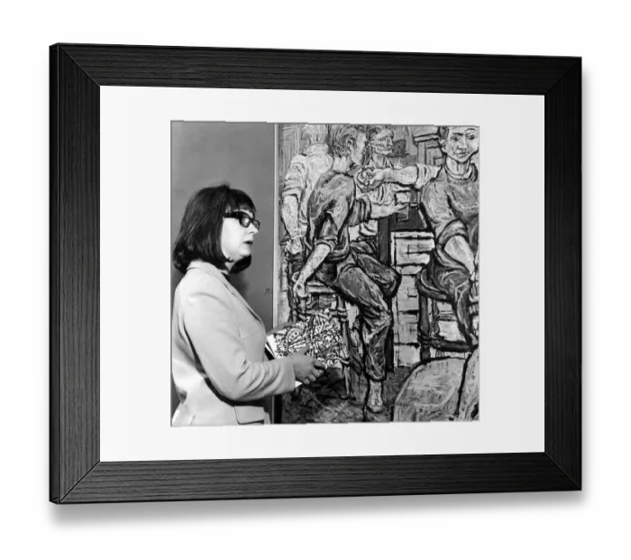 Framed Print : A painting on display at Walker Art Gallery, Liverpool, by former Beatle Stuart Sutcliffe