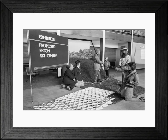 Framed Print : Propsed ski slope, Eston. 1973 Framed Print : Propsed ski slope, Eston. 1973