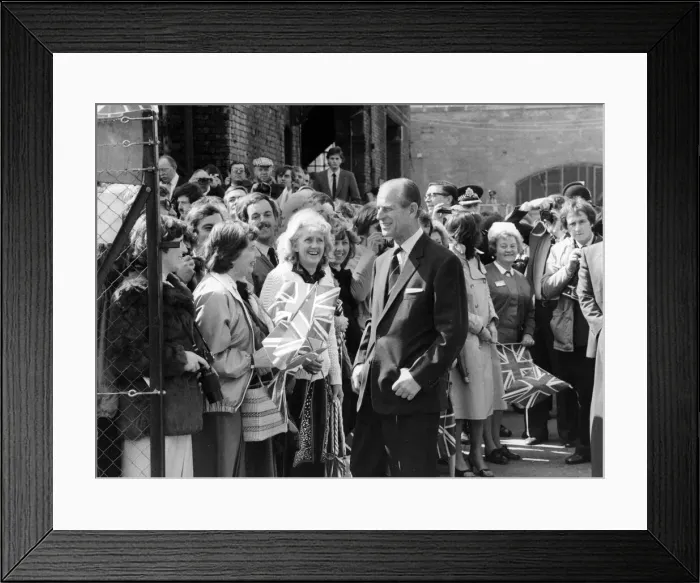 Framed Print : Prince Philip, Duke of Edinburgh visits Manchester. 5th May 1982